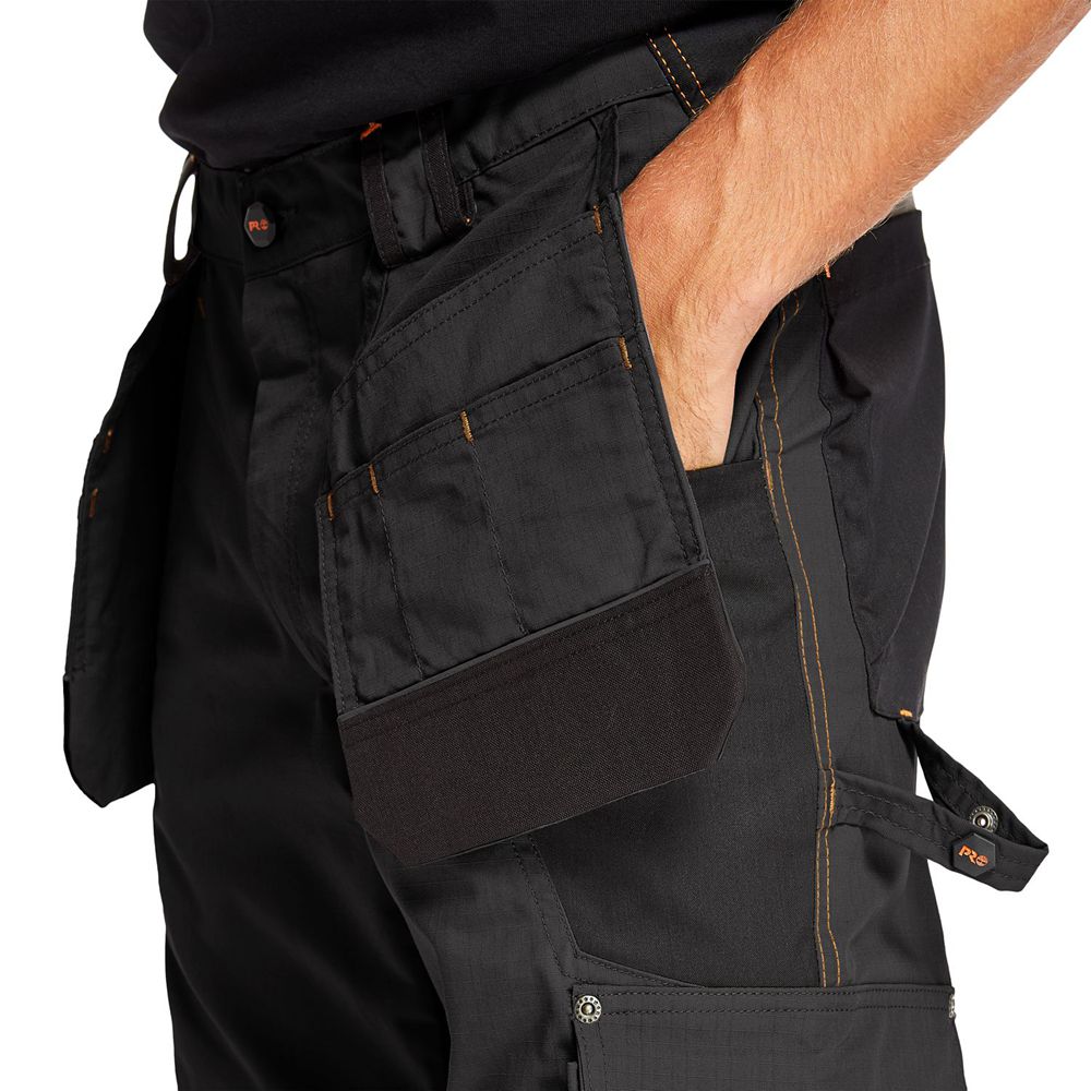 Pantaloni Timberland Barbati Negrii - Pro® Interax Holster Work - Romania - NDBSYM097